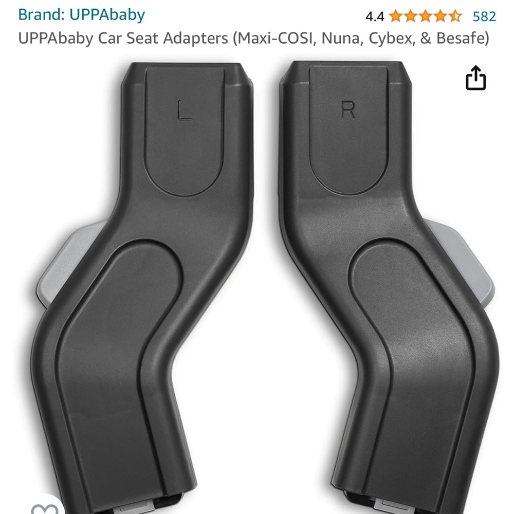 UPPAbaby Car Seat Adapters (Maxi-COSI, Nuna, Cybex, & Besafe)